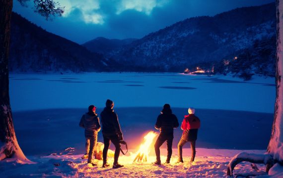 Winter Camp Wildnis Teambuilding
